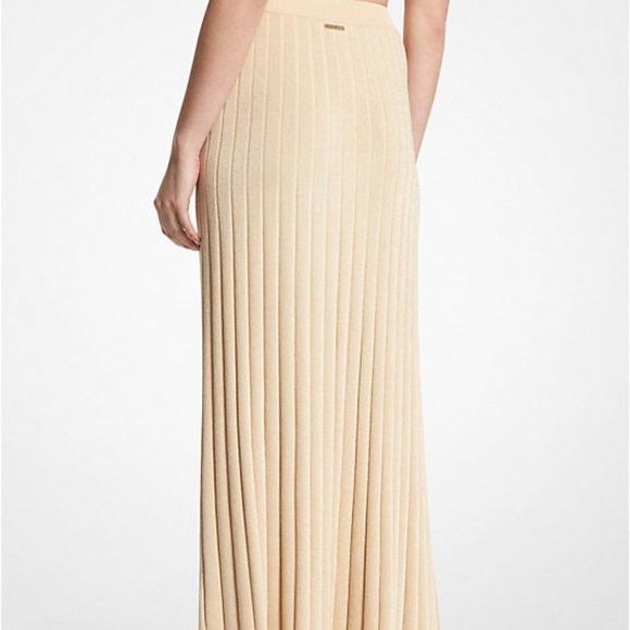Michael Kors Metallic Ribbed Knit Skirt - Size Small - NWT - Picture 2 of 11